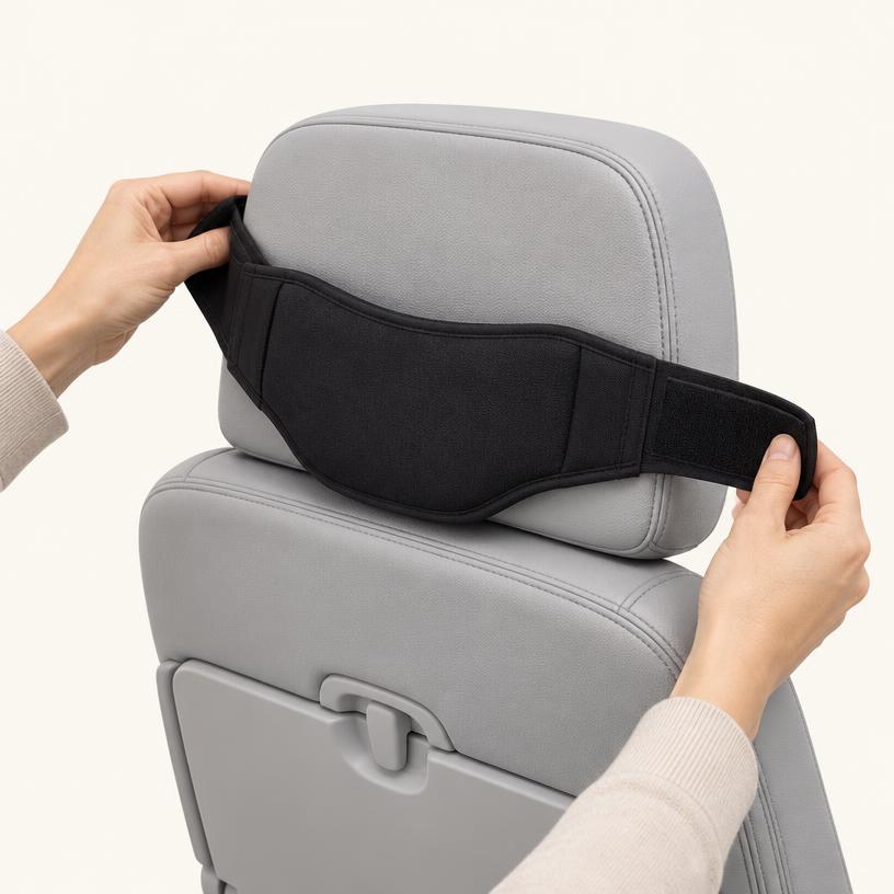 Step 02: Position behind the headrest
